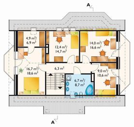 Poddasze projektu - Dukat - murowana – ceramika