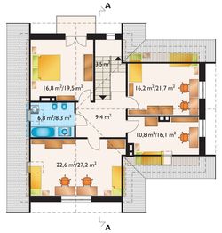 Poddasze projektu - Emil - murowana – ceramika
