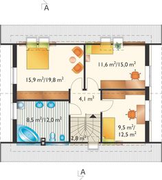 Poddasze projektu - Smolik Eko - murowana – beton komórkowy