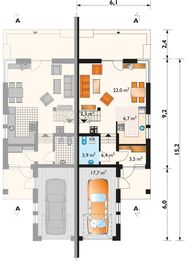 Parter projektu - Juta Duo - murowana – beton komórkowy