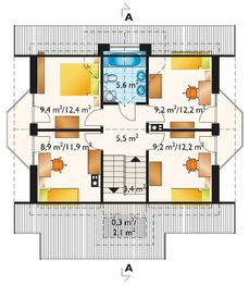 Poddasze projektu - Kostek - murowana – beton komórkowy