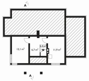 Piwnica projektu - Żonkil-2 - murowana – beton komórkowy