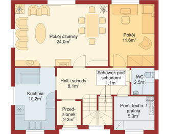 Parter projektu - Domek Ciepły (012 BK + Z)