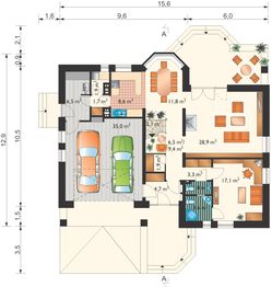 Parter projektu - Dereń - murowana – beton komórkowy