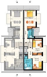 Poddasze projektu - Gracja Duo - murowana – beton komórkowy