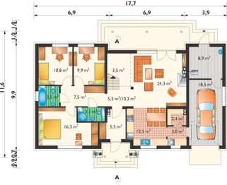 Parter projektu - Aramis - murowana – beton komórkowy