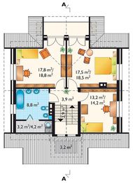 Poddasze projektu - Babie Lato - murowana – ceramika