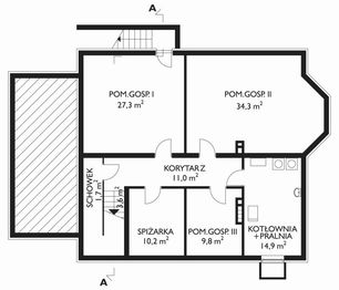 Piwnica projektu - Sybilla-3 - murowana – ceramika