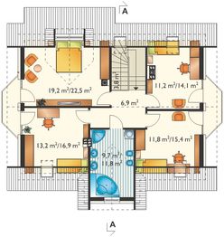Poddasze projektu - Drabant Luxor - murowana – beton komórkowy