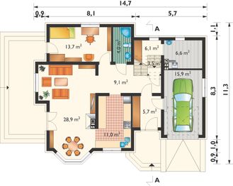 Parter projektu - Jelonek Atu - murowana – beton komórkowy