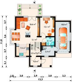 Parter projektu - Fiona Neo - murowana – beton komórkowy