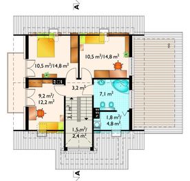 Poddasze projektu - Fiona Neo - murowana – beton komórkowy
