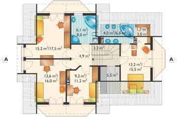 Poddasze projektu - Ametyst Polo - murowana – beton komórkowy