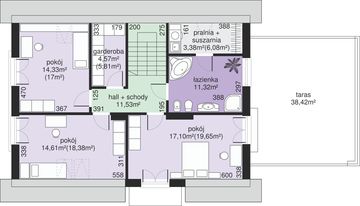 Poddasze projektu - Dom przy Alabastrowej 11
