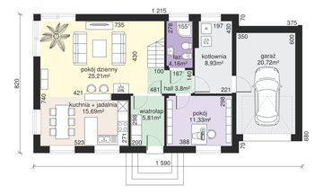 Parter projektu - Dom przy Alabastrowej 16