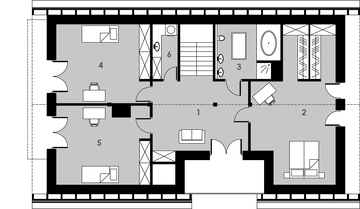 Poddasze projektu - Woodland