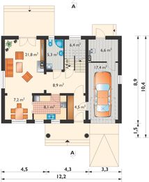 Parter projektu - Ślężan Energo - murowana - beton komórkowy