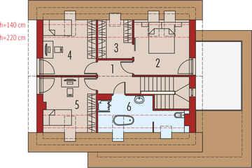 Poddasze projektu - Santiago II G1 energo