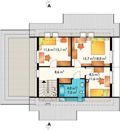 Poddasze projektu - Chaber Eko - murowana – silikaty