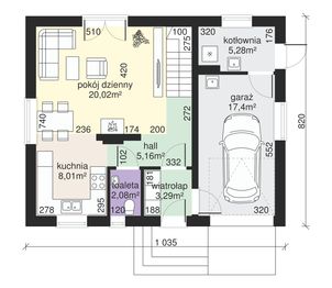 Parter projektu - Dom przy Alabastrowej 22