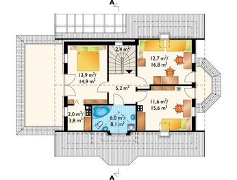 Poddasze projektu - Wisienka - murowana – keramzyt