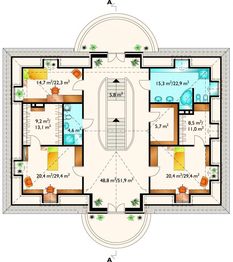 Poddasze projektu - Pałacyk - murowana – ceramika