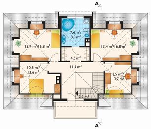 Poddasze projektu - Pan Tadeusz - murowana – ceramika