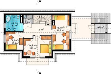 Poddasze projektu - Potok - murowana – ceramika