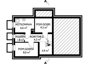 Piwnica projektu - Sadyba - murowana – ceramika