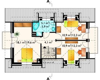 Poddasze projektu - Sadyba - murowana – ceramika