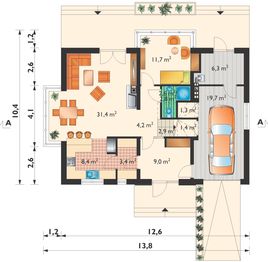 Parter projektu - Pablo Kubik - murowana – beton komórkowy