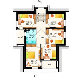 Poddasze projektu - Sezam - murowana – ceramika