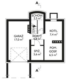 Piwnica projektu - Stokrotka - murowana – ceramika