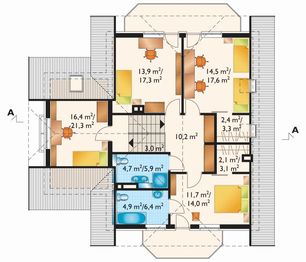 Poddasze projektu - Szymon - murowana – ceramika