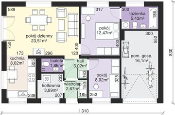 Parter projektu - Dom przy Przyjemnej 8 bis
