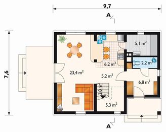 Parter projektu - Drobina - murowana – beton komórkowy
