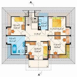 Poddasze projektu - Kurdesz - murowana – ceramika
