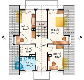 Poddasze projektu - Abakus - murowana - ceramika