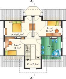 Poddasze projektu - Cymelia - murowana – ceramika