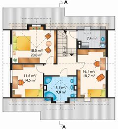Poddasze projektu - Drabant - murowana – ceramika