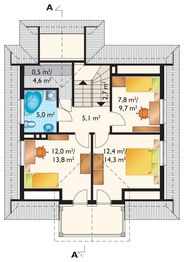 Poddasze projektu - Dyl - murowana – ceramika