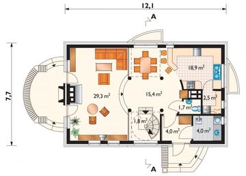 Parter projektu - Dziewanna - murowana – beton komórkowy