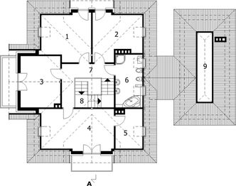 Poddasze projektu - Eskulap - murowana – ceramika