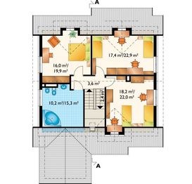 Poddasze projektu - Faustyn - murowana – ceramika