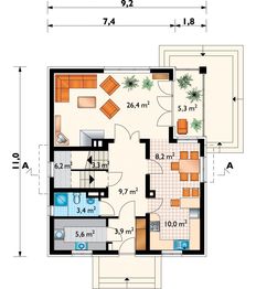 Parter projektu - Wega - murowana – beton komórkowy
