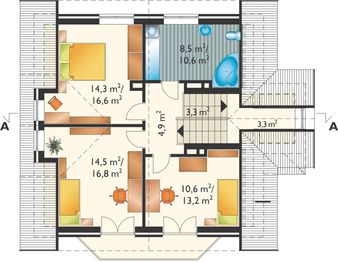 Poddasze projektu - Onyks - murowana – ceramika