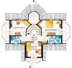 Poddasze projektu - Kornelia - murowana – ceramika