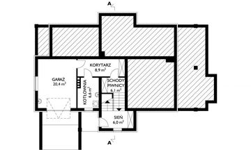 Piwnica projektu - Marcelina - murowana – ceramika