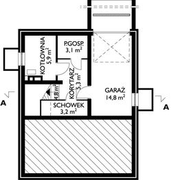 Piwnica projektu - Biedronka - murowana – ceramika