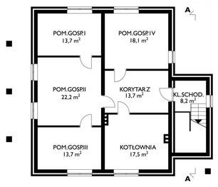 Piwnica projektu - Irena - murowana – ceramika